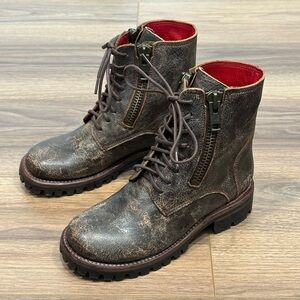 BEDSTU Tactic Trek Combat Style Boot in Teak Brown Size 6